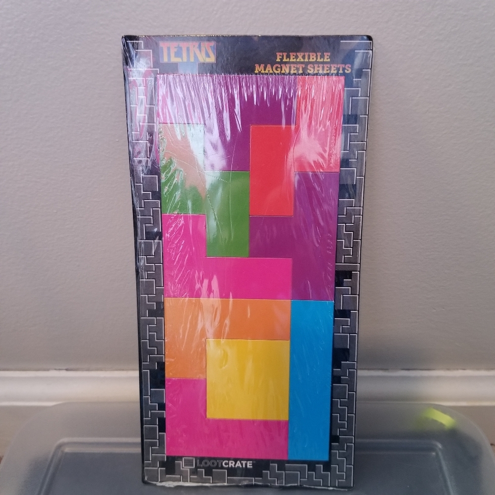 Loot Crate Tetris Magnet Sheets Flexible New in Packaging **CLEARANCE**